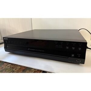 Sony CDP-CE500 5-Disc CD Changer Carousel USB HI-Fi Player Tested Works Read